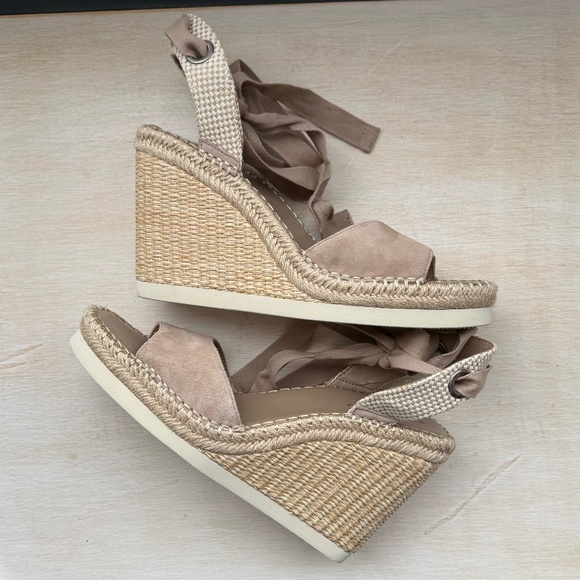 Vince Camuto Women's Truffle Taupe Bendsen Wedge Sandals Size 8 - Picture 6 of 9